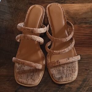 Cork Look Sandals